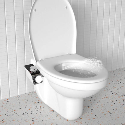 Bidet Attachment Non-Electric Fresh Water Sprayer with Self Cleaning Dual Nozzle DailySale