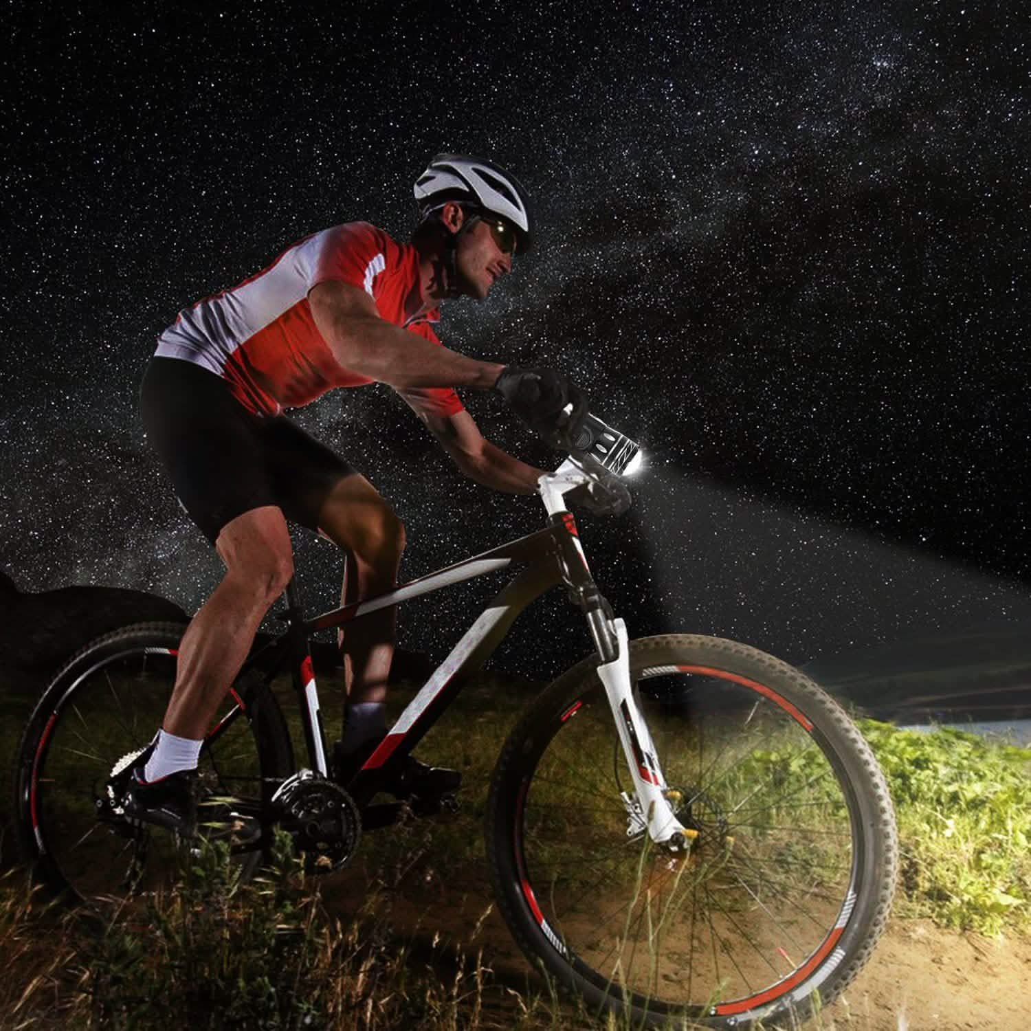 Bike Headlight USB Rechargeable with Bracket DailySale