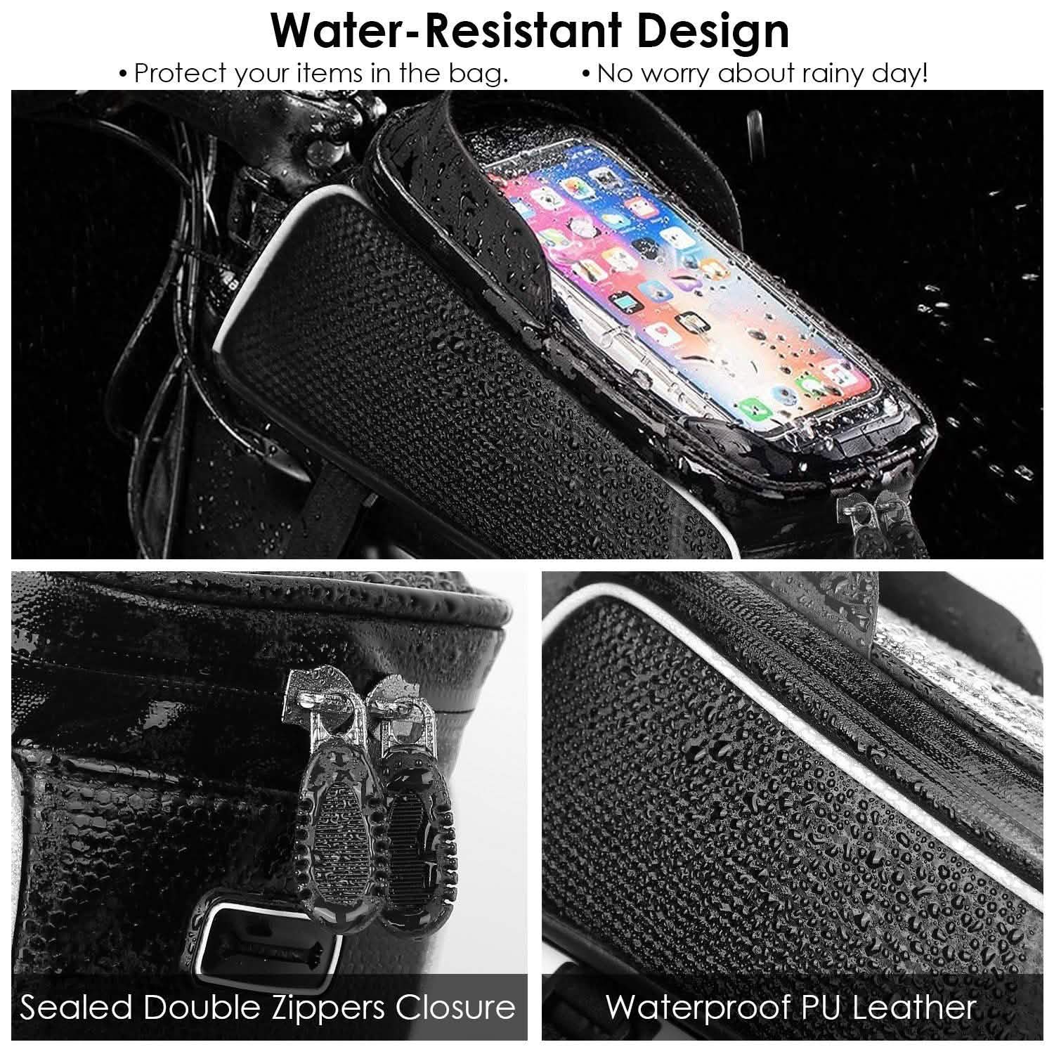 Bike Phone Front Frame Bag with Touch Screen Sun-Visor DailySale