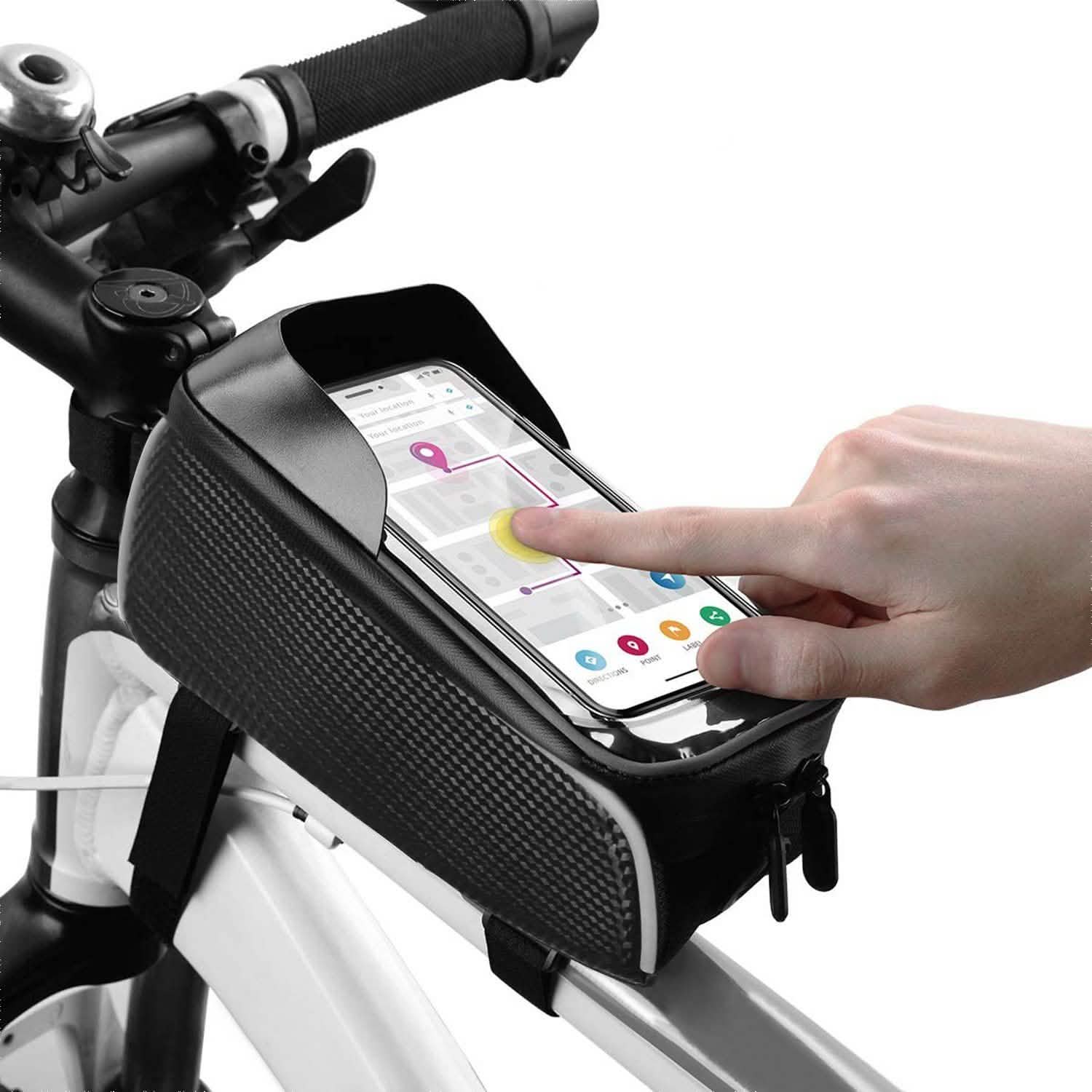 Bike Phone Front Frame Bag with Touch Screen Sun-Visor DailySale