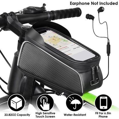 Bike Phone Front Frame Bag with Touch Screen Sun-Visor DailySale