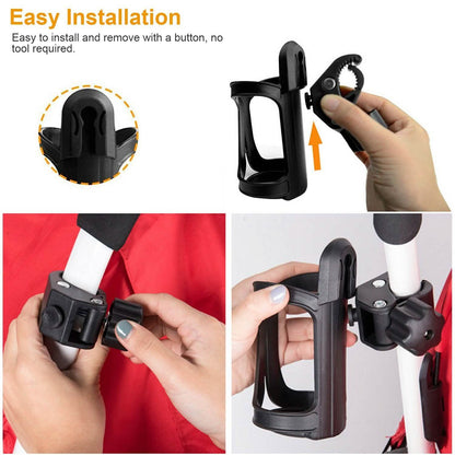 Bike Water Bottle Holder 360° Rotating Drink Cup Cage DailySale