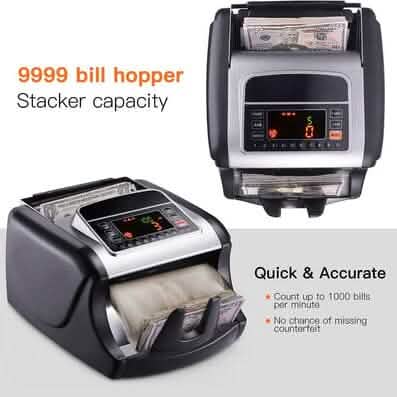 Bill Counter, UV/MG/IR Detection, Counterfeit Bill Detection - MMC01 DailySale