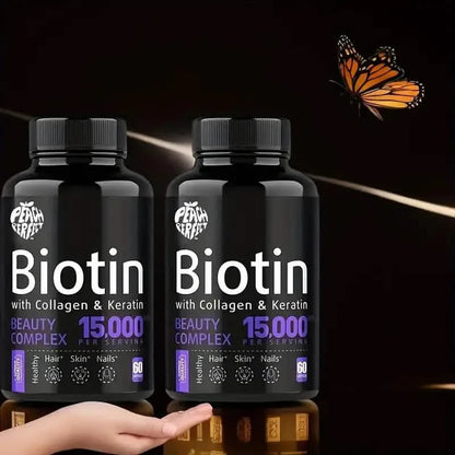Biotin Capsules Multivitamin Collagen Keratin Supplement Hair Skin And Nail Vitamin DailySale