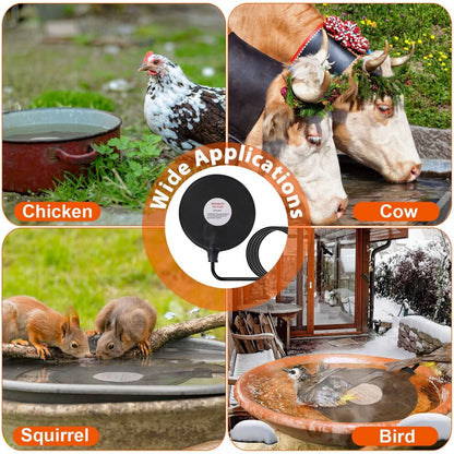 Bird Bath Deicer Outdoor Winter Water Heater Thermostatically Controlled DailySale