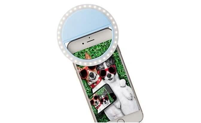 Bright Ring Rechargeable LED Selfie Light for All Phone Models DailySale