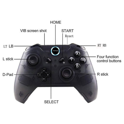 Black Bluetooth Wireless Controller for Nintendo Switch DailySale