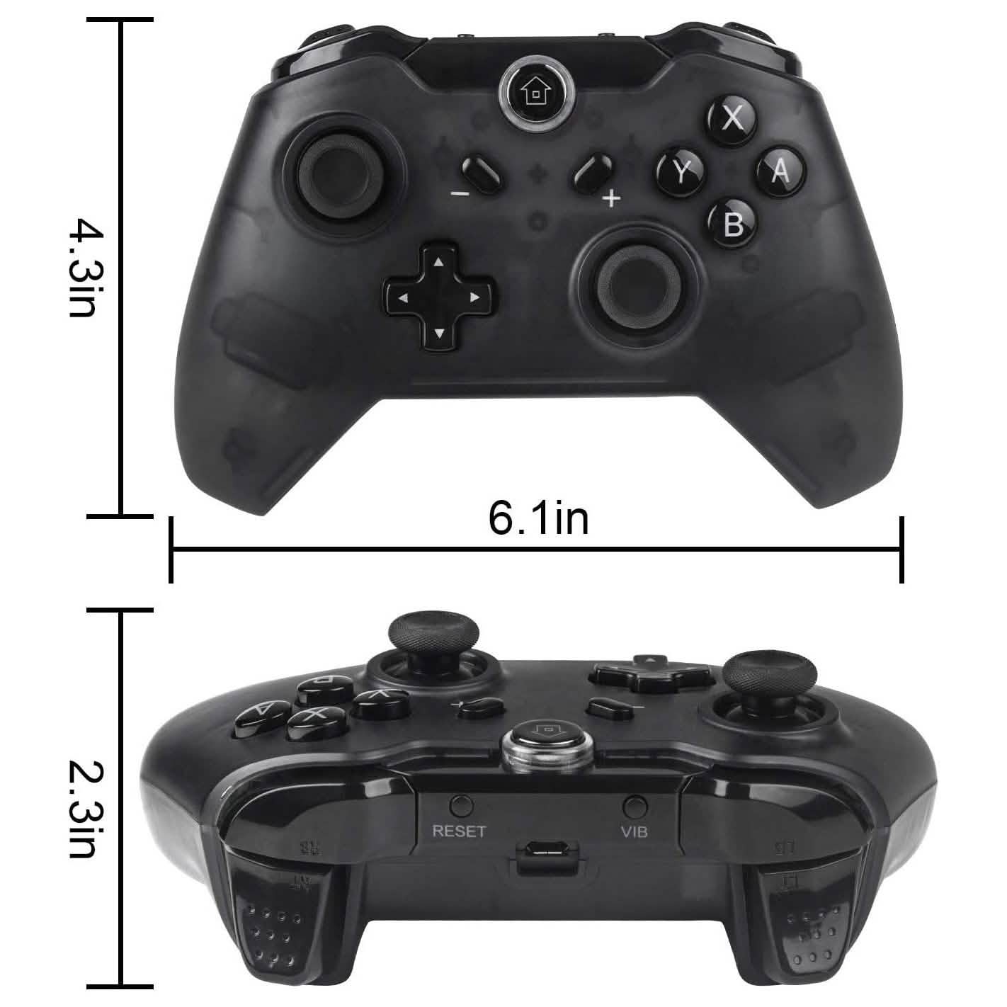 Black Bluetooth Wireless Controller for Nintendo Switch DailySale