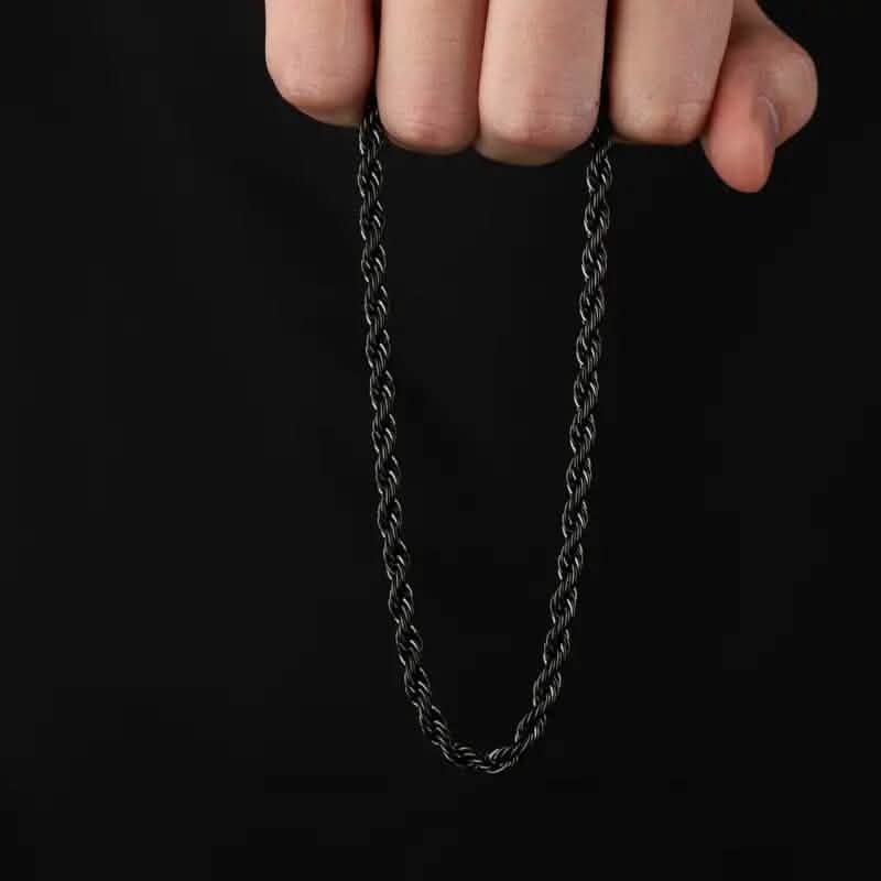 Black Chain Style Titanium Steel Fashion Necklace for Men DailySale