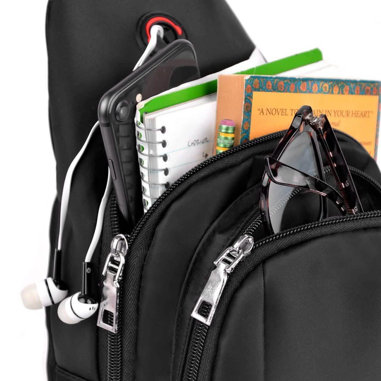 Black Crossbody Shoulder Sling Bag DailySale