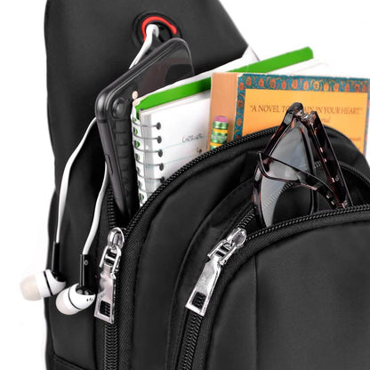 Black Crossbody Shoulder Sling Bag DailySale