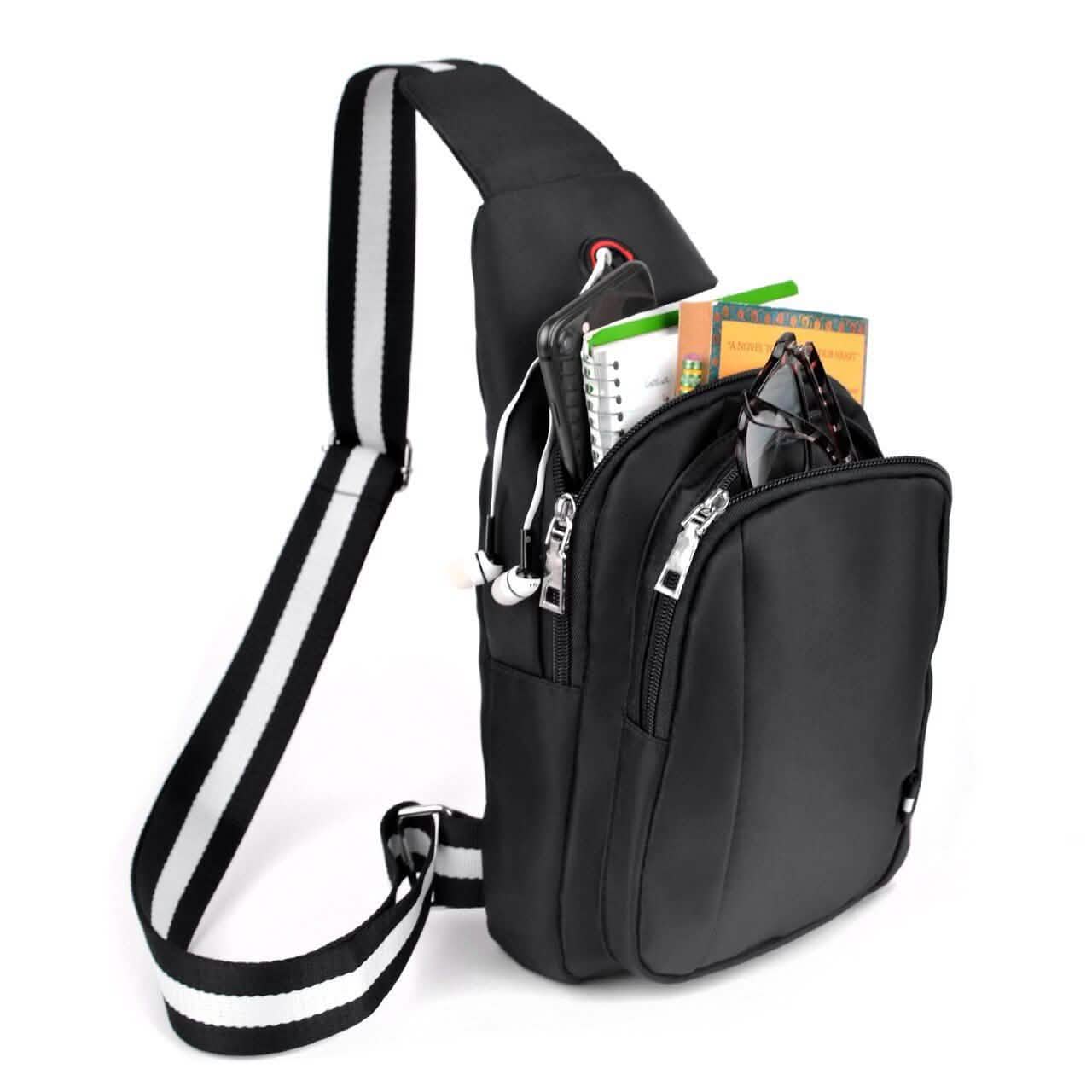 Black Crossbody Shoulder Sling Bag DailySale