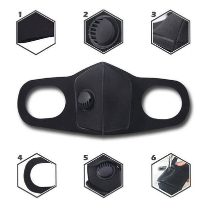 Black Face Mask with Filter DailySale