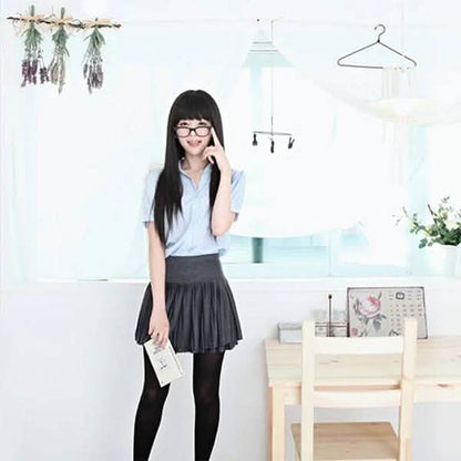 Black Long Straight Full Hair Wig Cosplay DailySale