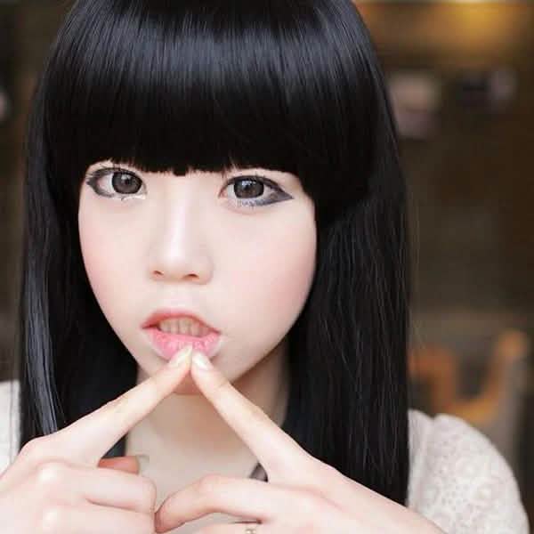 Black Long Straight Full Hair Wig Cosplay DailySale