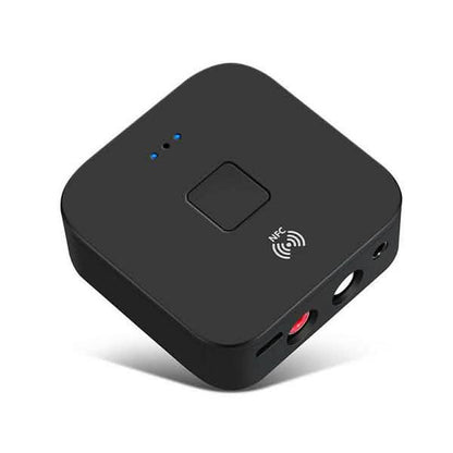 Black Wireless Bluetooth Receiver 5.0 aptX LL RCA NFC 3.5mm Jack Aux Audio Adapter DailySale