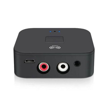 Black Wireless Bluetooth Receiver 5.0 aptX LL RCA NFC 3.5mm Jack Aux Audio Adapter DailySale