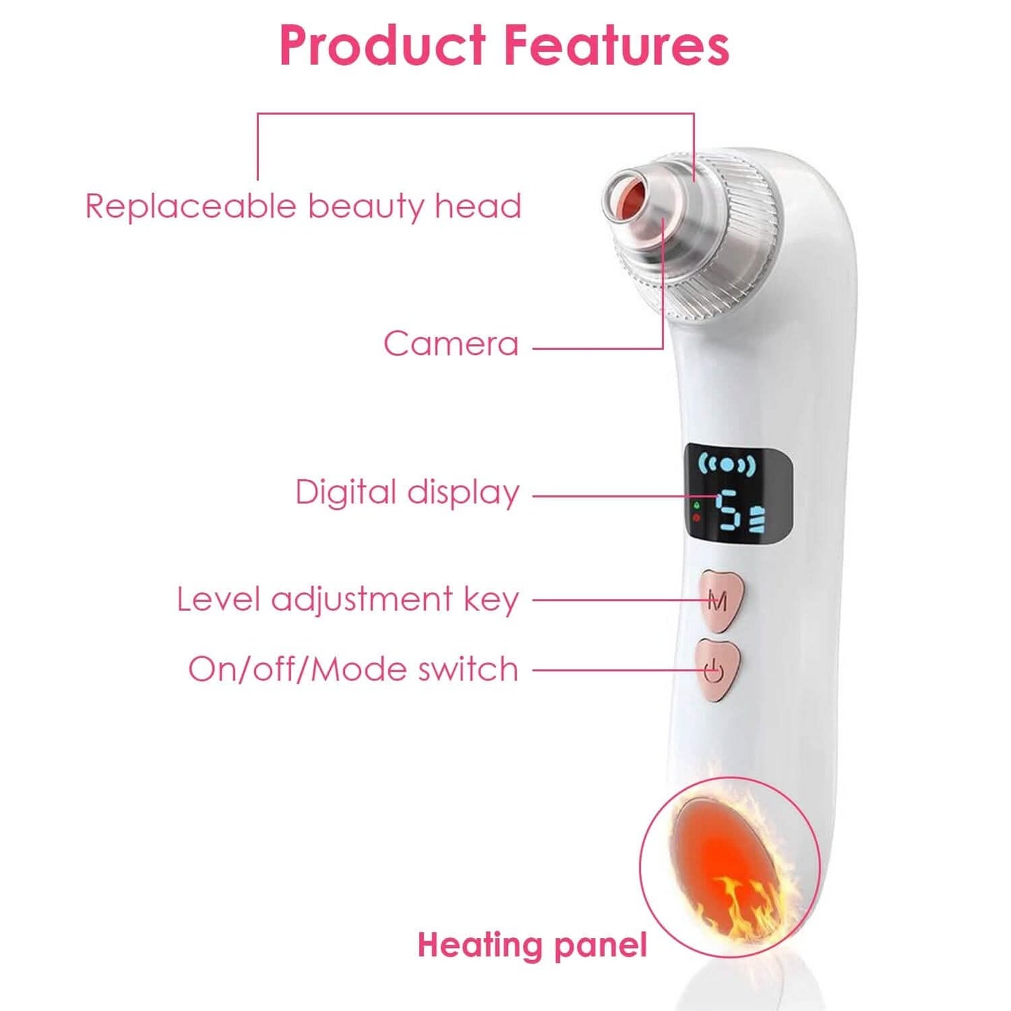 Blackhead Vacuum Remover Electric Blackhead Comedone Extractor DailySale