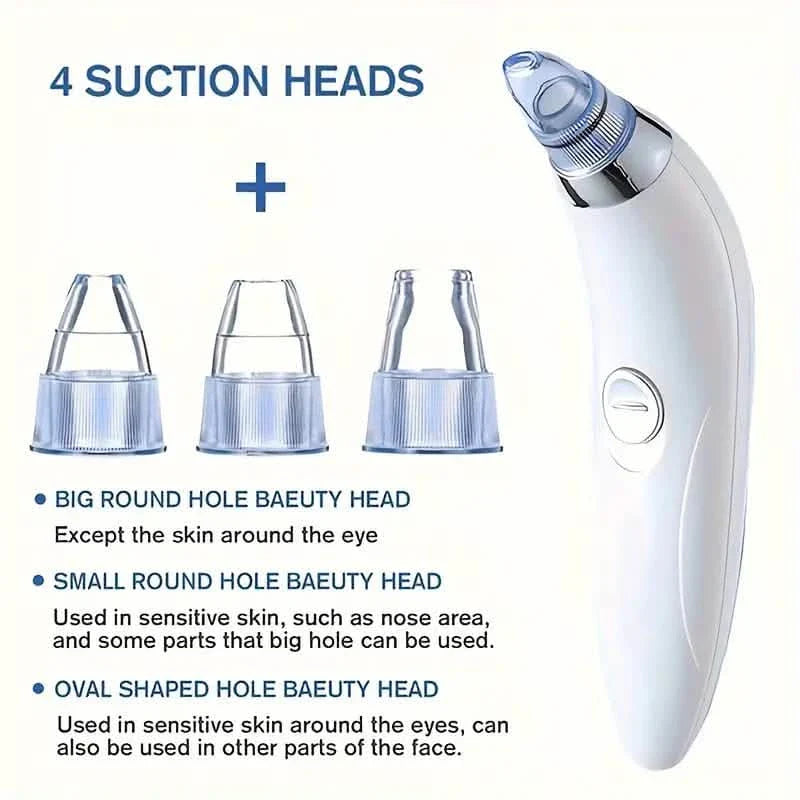 Blackhead Vacuum Remover, Powerful Portable Facial Pore Cleaner With 4 Probes DailySale