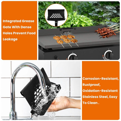 Blackstone Griddle Grease Catcher with  Heat Resistant Hose Stainless Steel DailySale