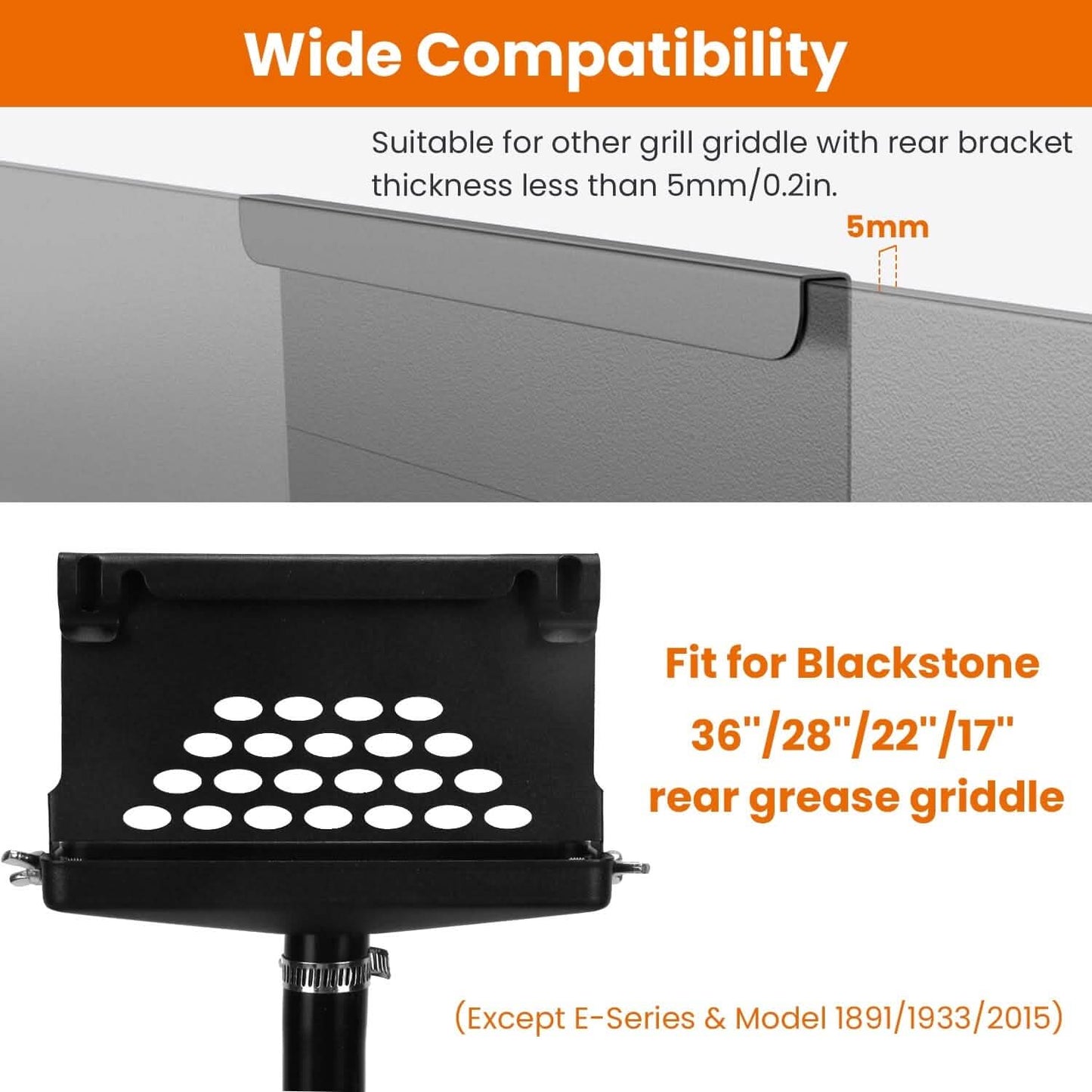 Blackstone Griddle Grease Catcher with  Heat Resistant Hose Stainless Steel DailySale