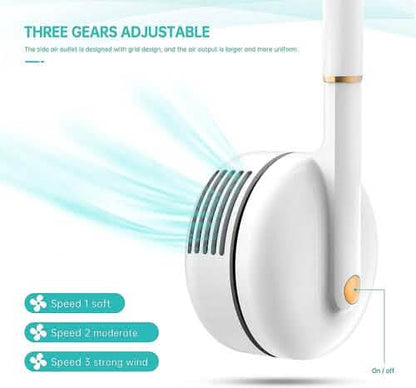 Bladeless Rechargeable Portable Neck Fan with 3-Speeds DailySale