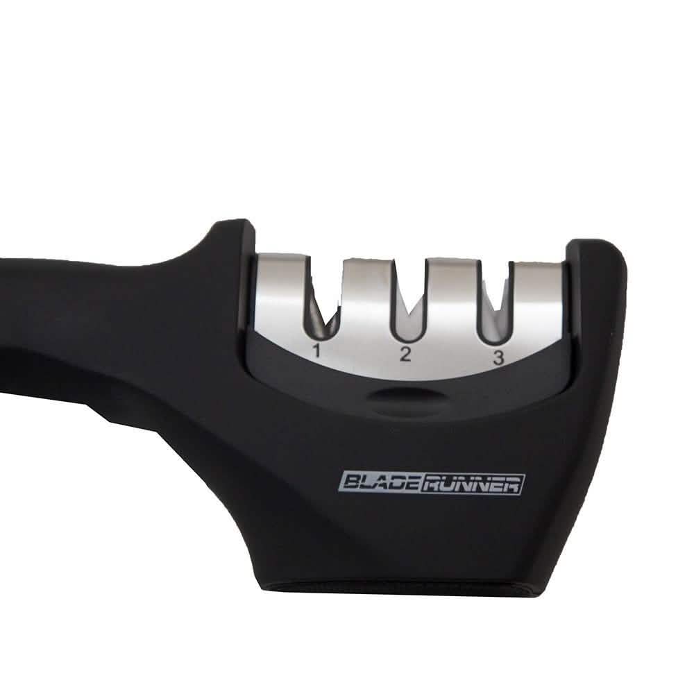 Bladerunner Kitchen Knife Sharpener - Fast Precision 3 Step Sharpening System DailySale