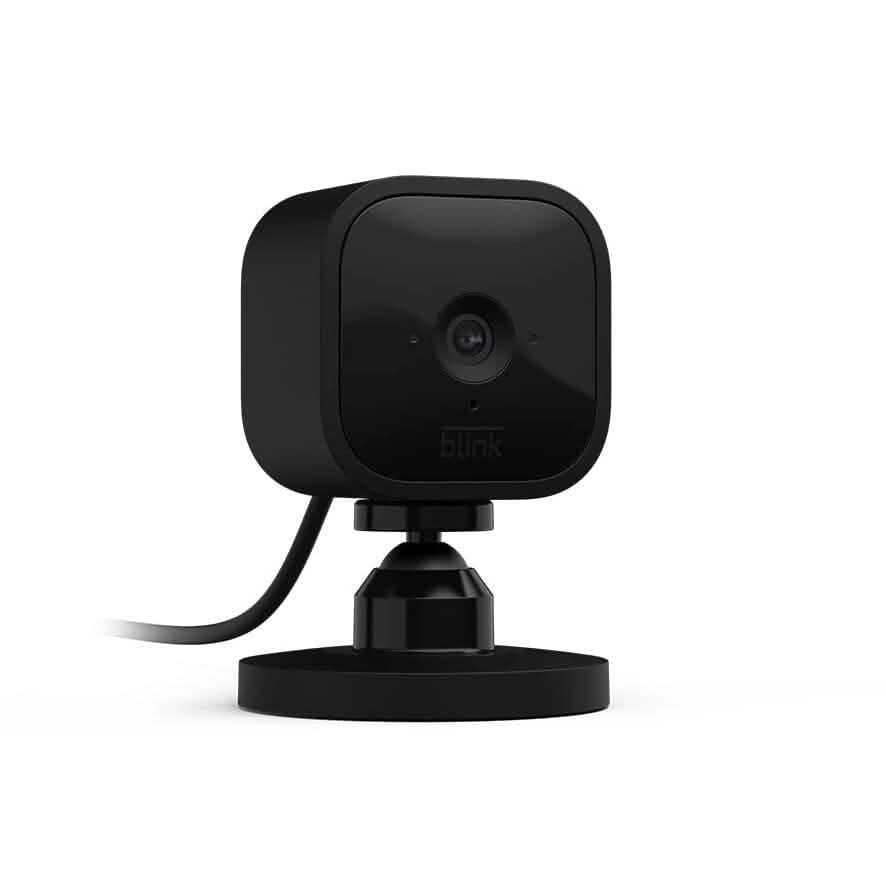 Blink Mini Compact Indoor Plug-in Smart Security Camera  (Refurbished) DailySale