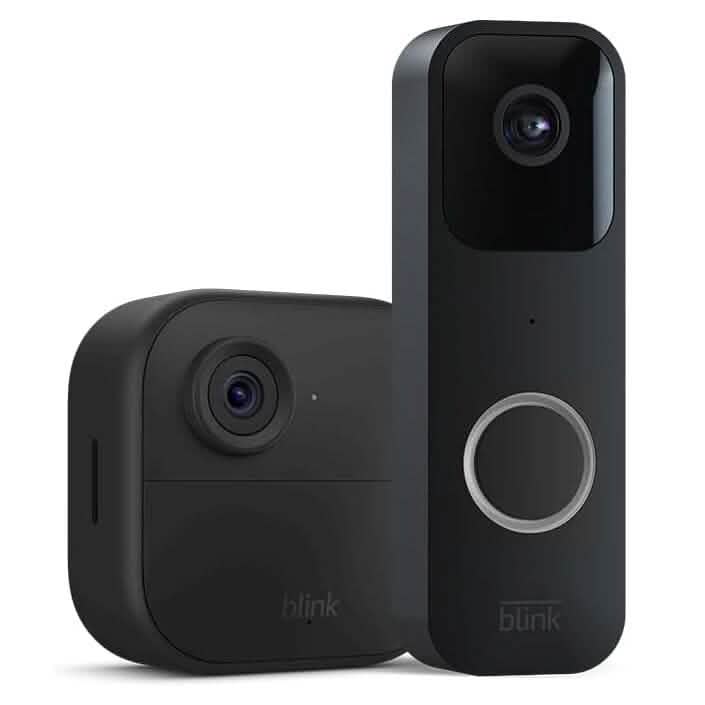 Blink Video Doorbell + 1 Outdoor 4 smart security camera (4th Gen) with Sync Module 2  (Refurbished) DailySale