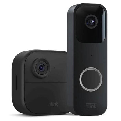 Blink Video Doorbell + 1 Outdoor 4 smart security camera (4th Gen) with Sync Module 2  (Refurbished) DailySale