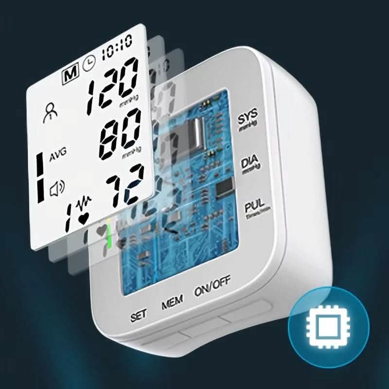 Blood Pressure Monitor Digital Wrist Blood Pressure Machine Automatic Cuff BP Detector DailySale