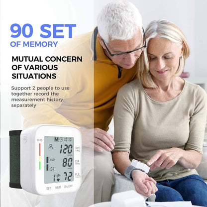 Blood Pressure Monitor Large LCD Display and Adjustable Wrist Cuff DailySale