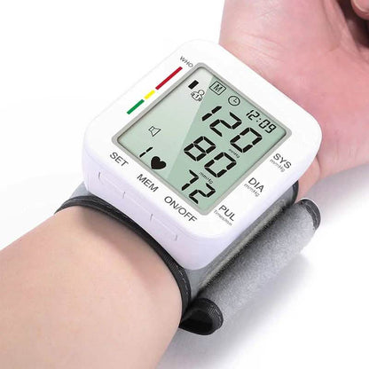 Blood Pressure Monitor Large LCD Display and Adjustable Wrist Cuff DailySale