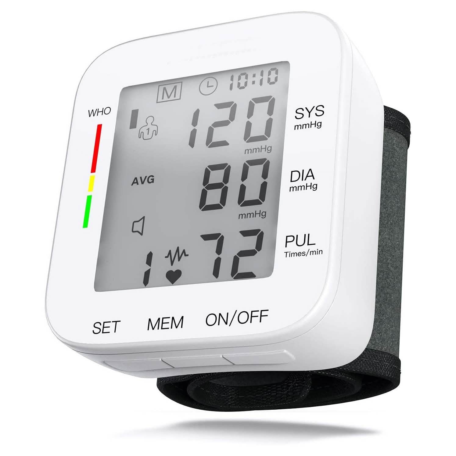 Blood Pressure Monitor Large LCD Display and Adjustable Wrist Cuff DailySale