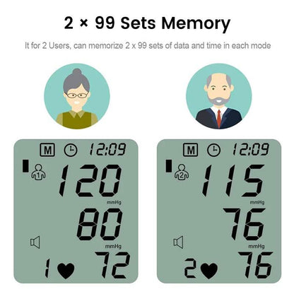 Blood Pressure Monitor Large LCD Display and Adjustable Wrist Cuff DailySale