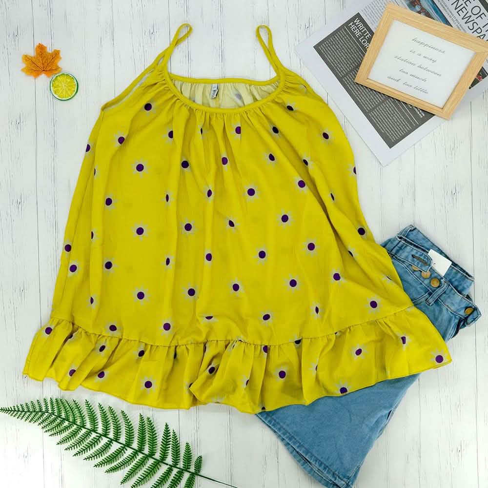 Blouse Floral Strap Top DailySale