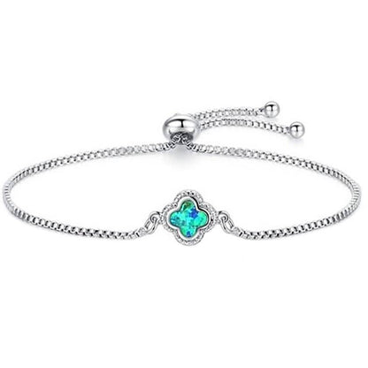 Blue Opal Adjustable Bolo Charm Bracelets DailySale