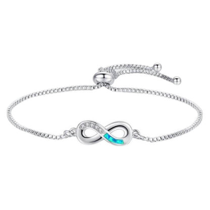 Blue Opal Adjustable Bolo Charm Bracelets DailySale