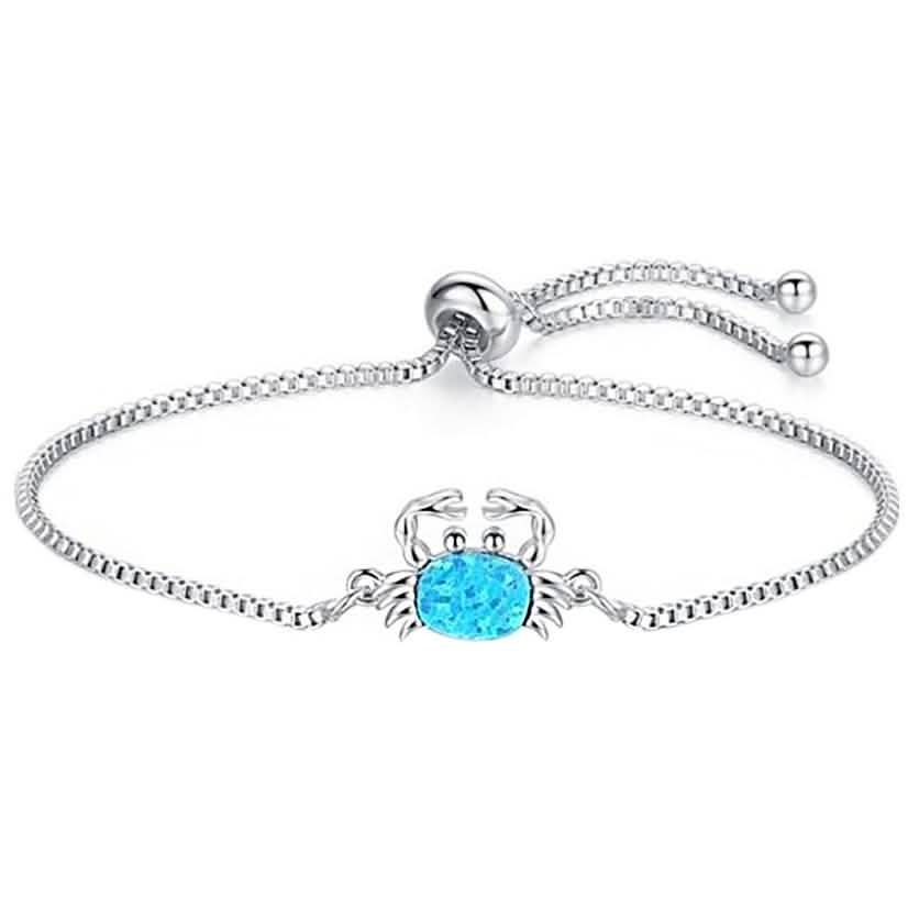 Blue Opal Adjustable Bolo Charm Bracelets DailySale