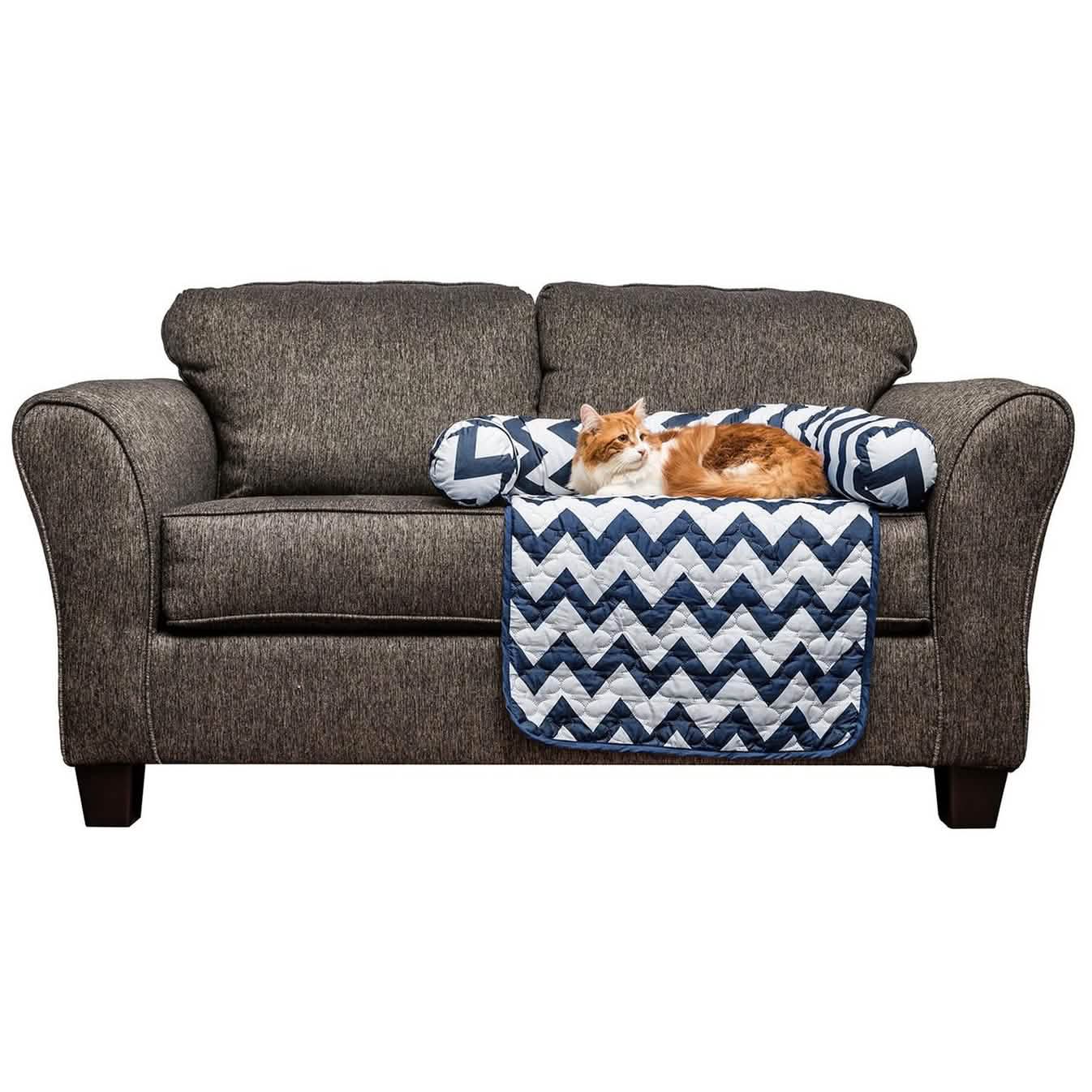 Chevron Reversible Quilted Pet Bed Chair Cover - Assorted Sizes DailySale