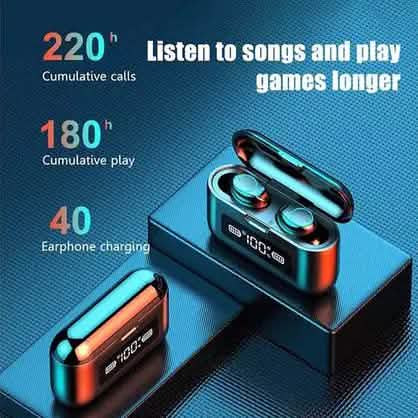 Bluetooth 5.0 True Wireless Earbuds With Built-In Mic DailySale