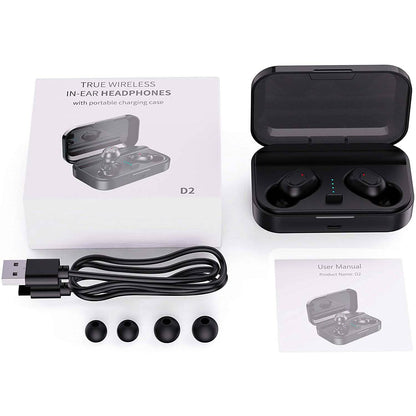 Bluetooth 5.0 Wireless Earbuds with 2000mAh Charging Case Stereo Headphones DailySale