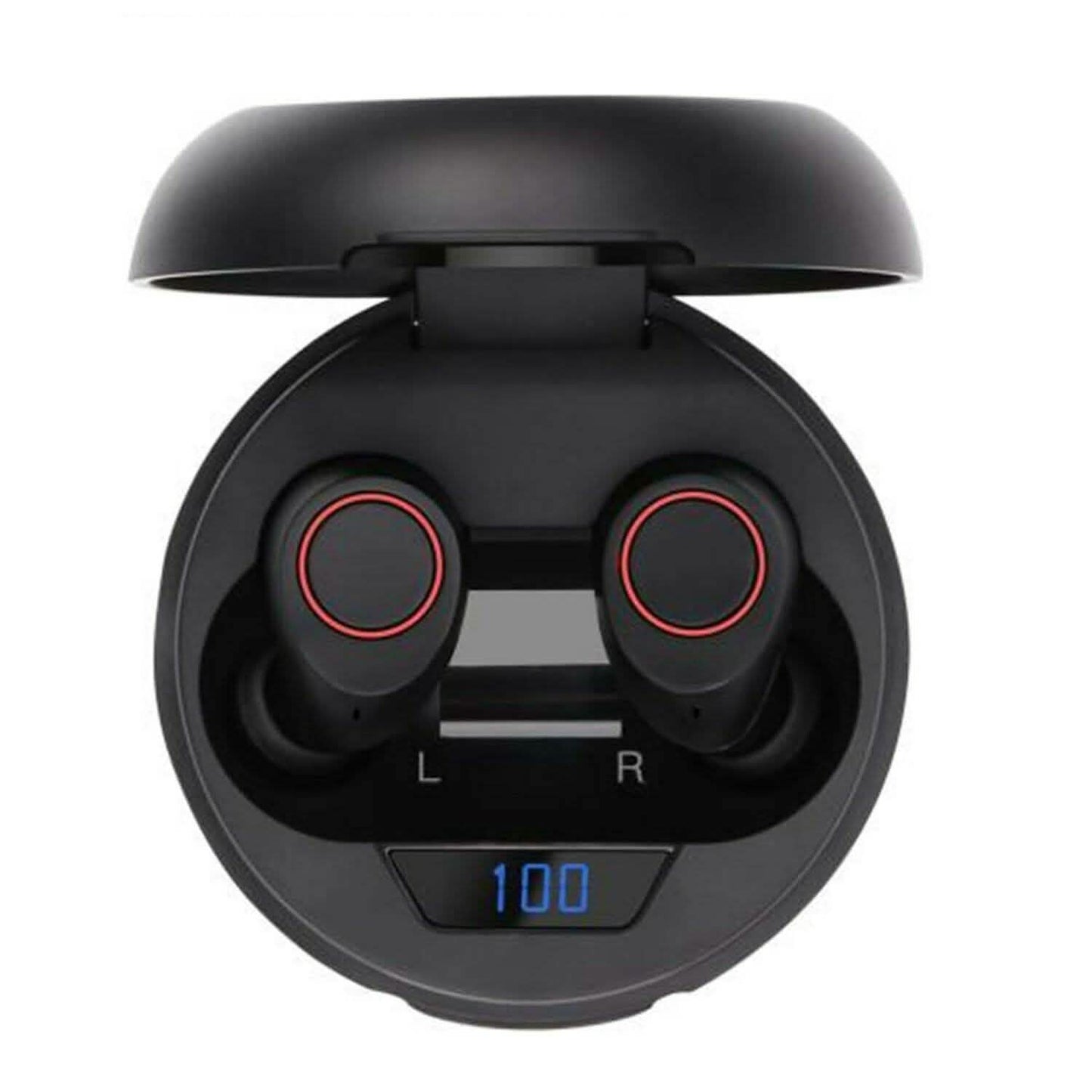 Bluetooth 5.0 Wireless Headset Deep Bass Stereo Earbuds LCD Power Display DailySale