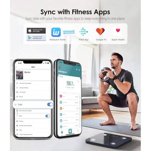 Bluetooth Digital Bathroom Scale with Heart Rate Tracking High-precision BMI Smart Scale DailySale