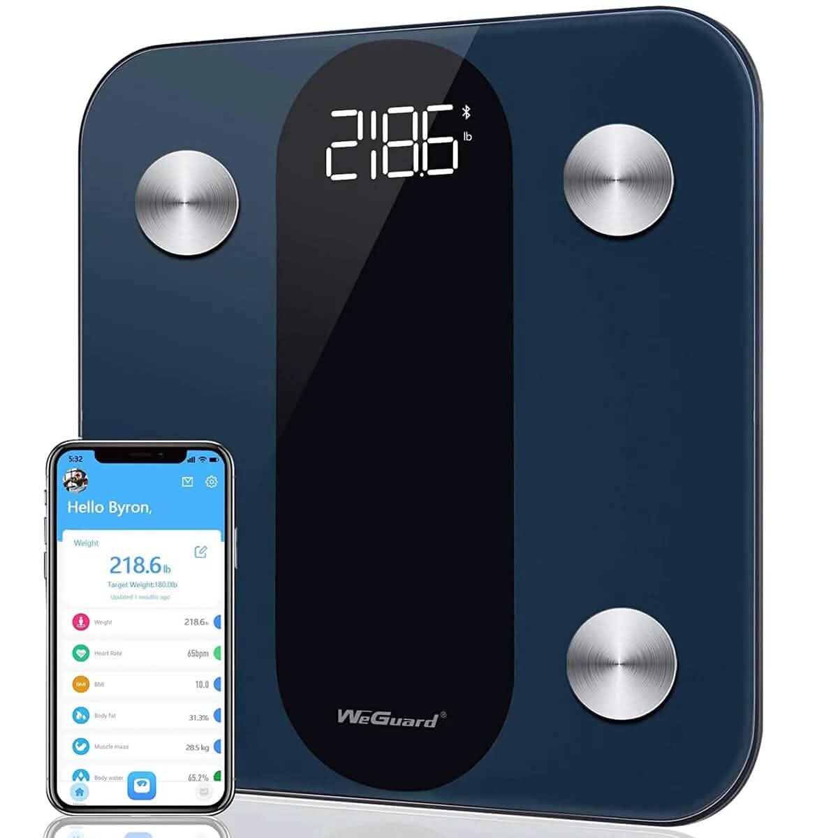 Bluetooth Digital Bathroom Scale with Heart Rate Tracking High-precision BMI Smart Scale DailySale