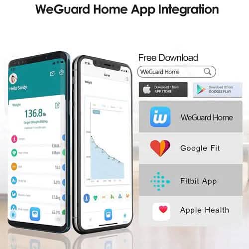 Bluetooth Digital Bathroom Scale with Heart Rate Tracking High-precision BMI Smart Scale DailySale
