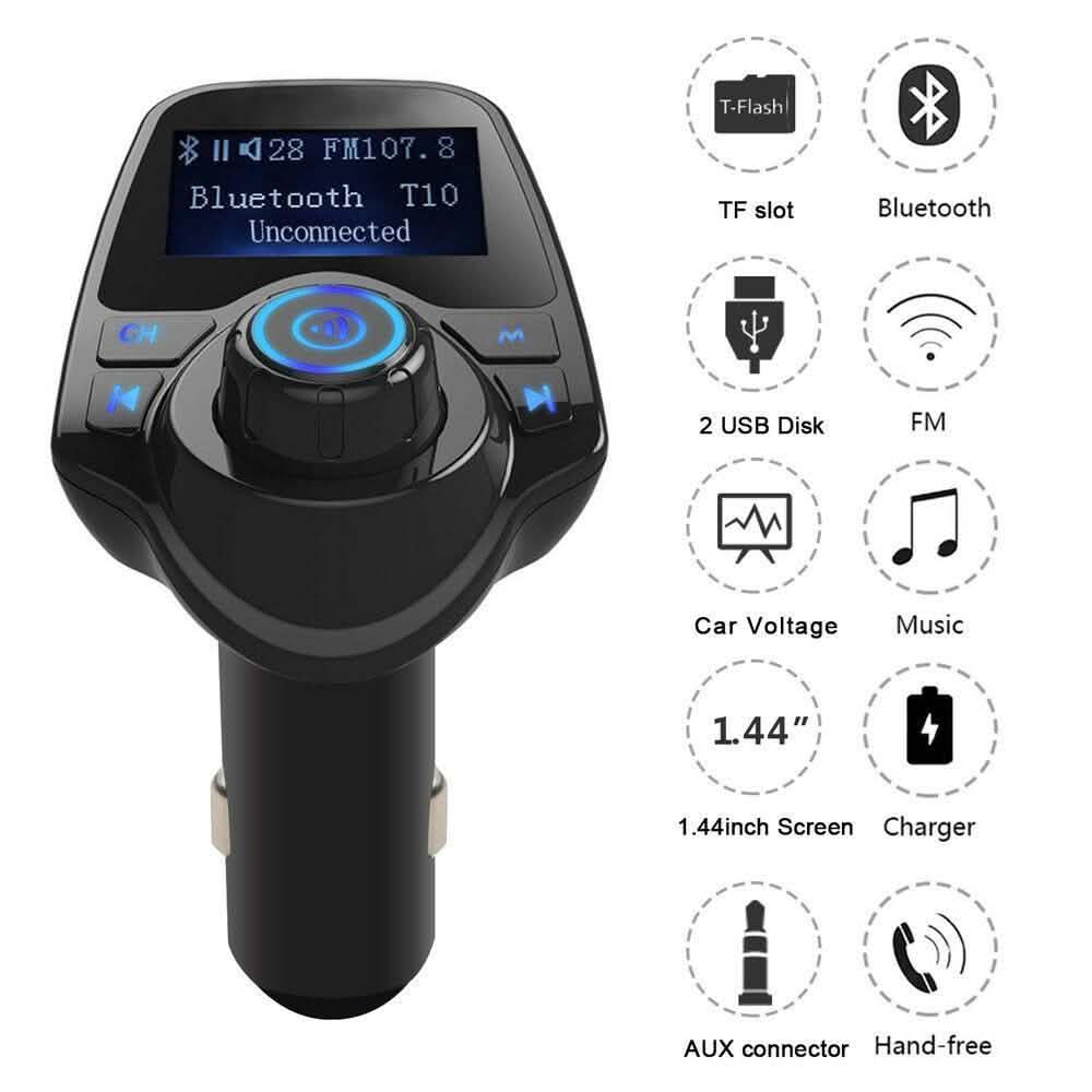 Bluetooth Handsfree In Car Kit FM Transmitter MP3 Player 2 USB Charger DailySale