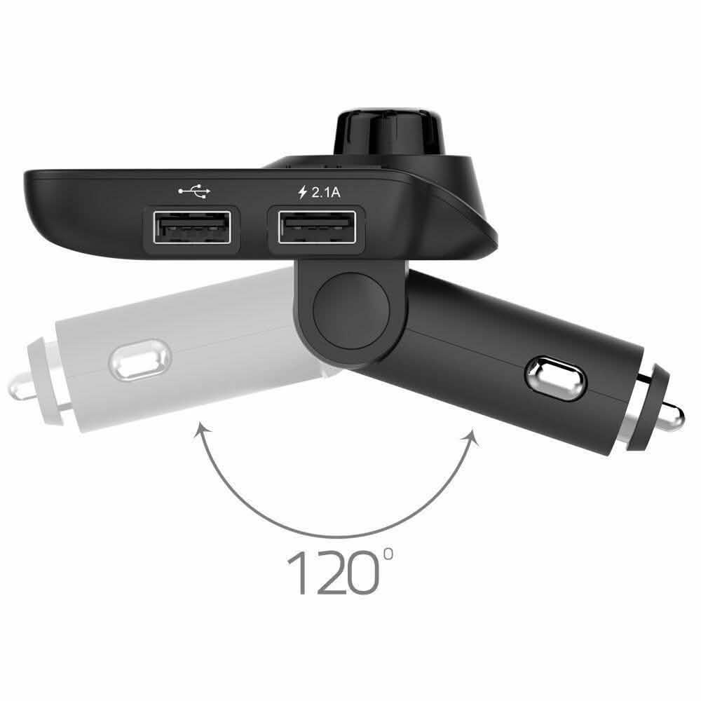 Bluetooth Handsfree In Car Kit FM Transmitter MP3 Player 2 USB Charger DailySale