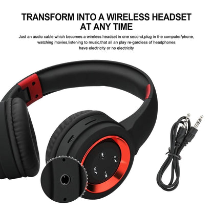 Bluetooth Headset Wireless Hi-Fi Stereo Foldable Headphones DailySale