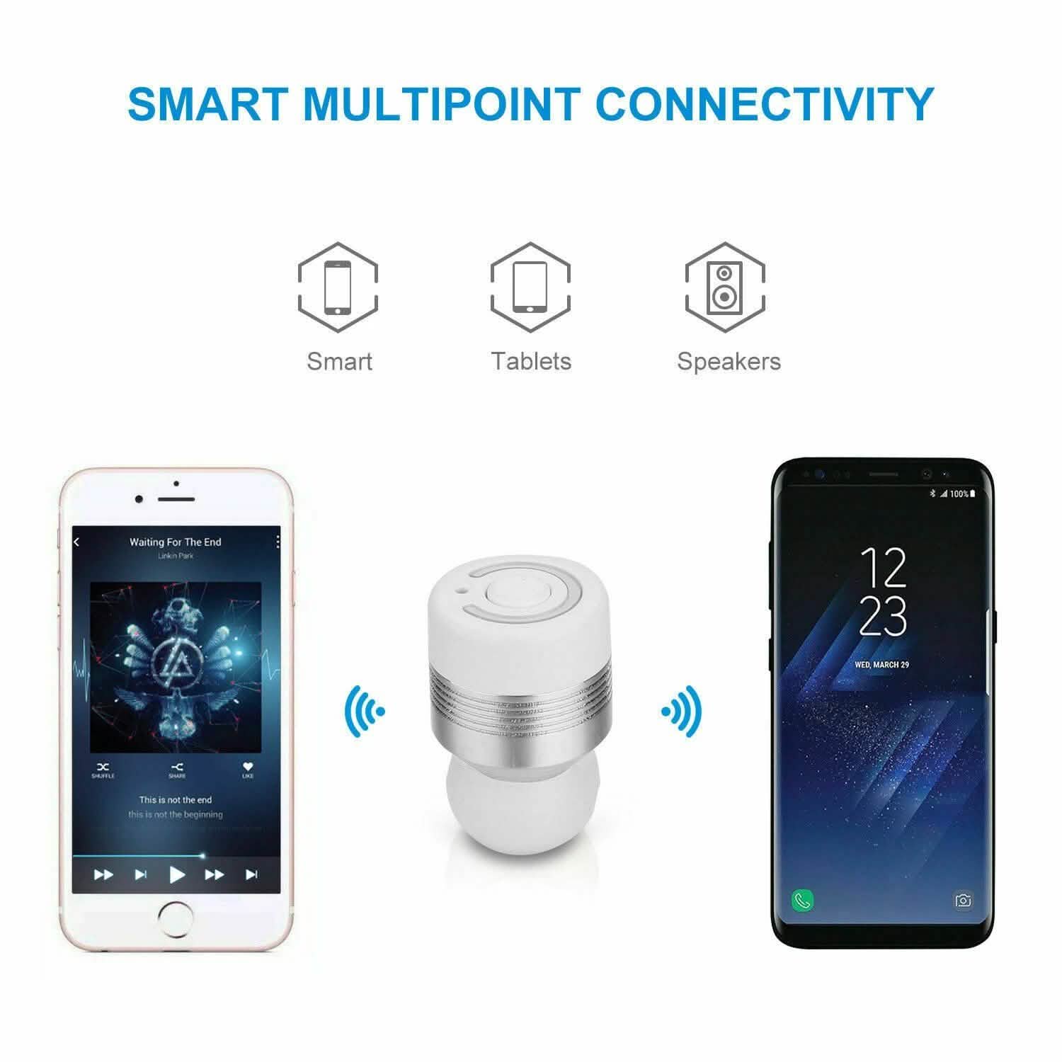 Bluetooth Mini TWS Twins Wireless In-Ear Stereo Earphones DailySale